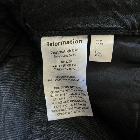 Reformation High Rise Denim Maxi Skirt - Picture 4 of 9